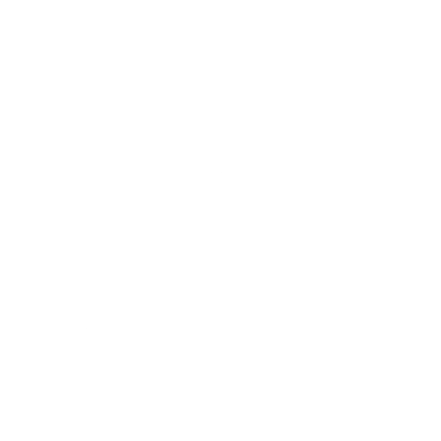 Negative Space Dog Logo #ffffff