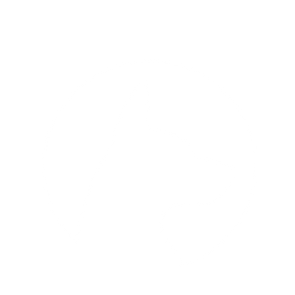 Negative Space Dog Logo #ffffff