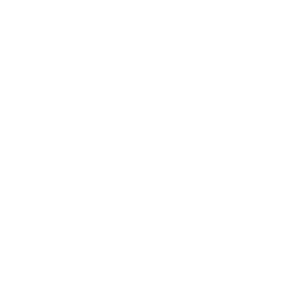 Negative Space Dog Hexagon Logo #ffffff