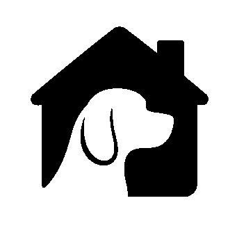 Dog House Negative Space Logo