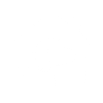Dog House Negative Space Logo #ffffff