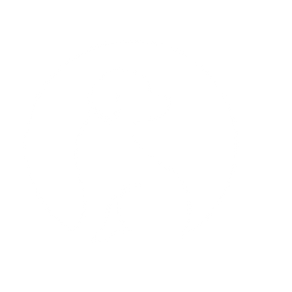 Negative Space Dog Logo #ffffff