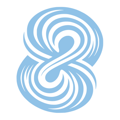 Swirl Infinity Loop Logo #90C2E7