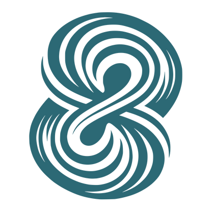 Swirl Infinity Loop Logo #2C6975