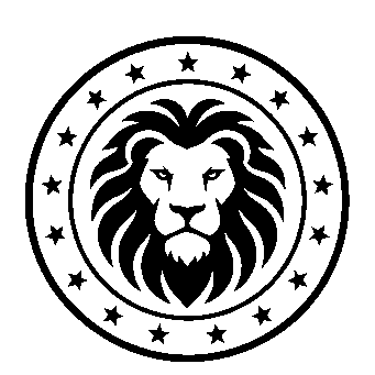 Lion Head Badge Logo