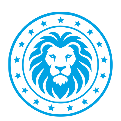Lion Head Badge Logo #00a3e4