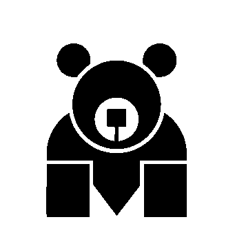 Bauhaus Bear Business Logo