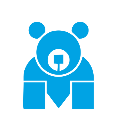 Bauhaus Bear Business Logo #00a3e4