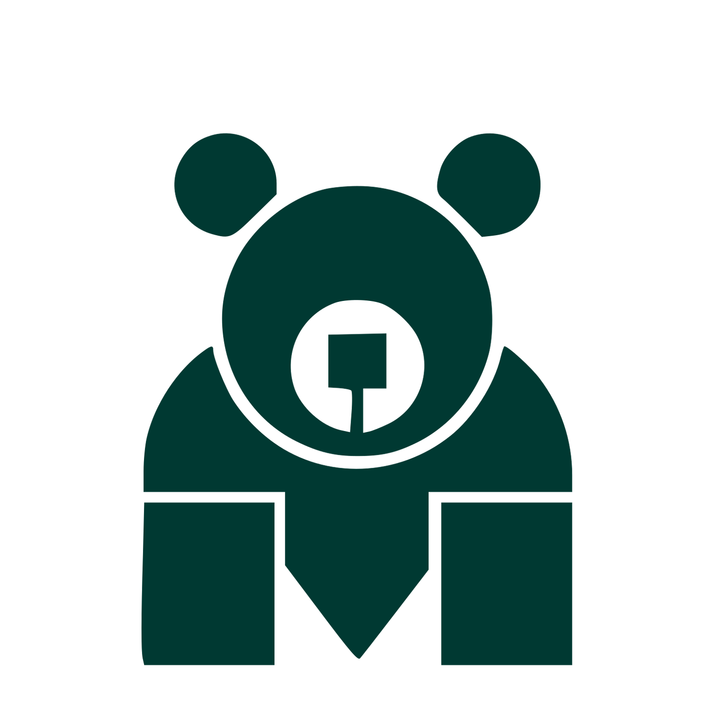 Bauhaus Bear Business Logo #003932
