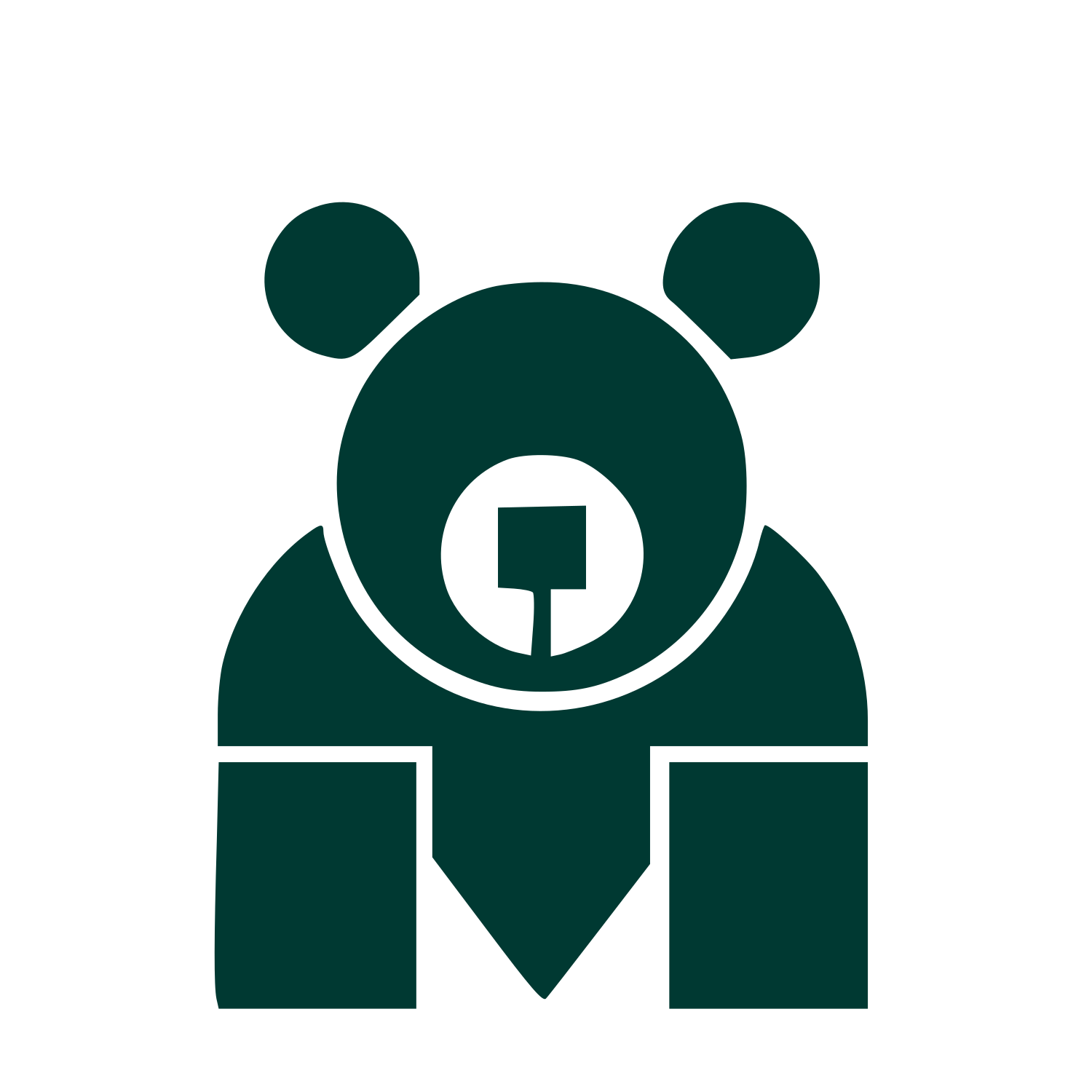 Bauhaus Bear Business Logo #003932
