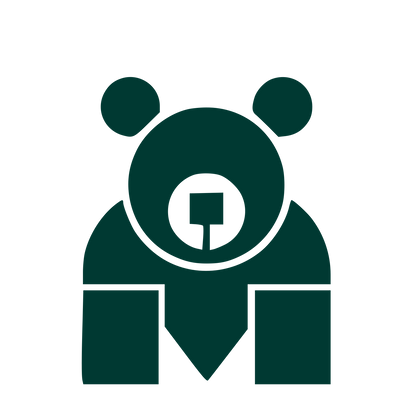 Bauhaus Bear Business Logo #003932