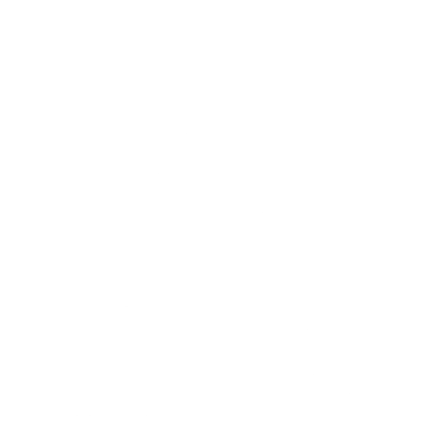 Bauhaus Bear Logo #ffffff