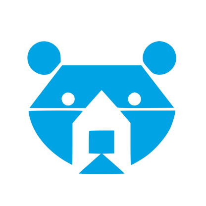 Bauhaus Bear House Logo #00a3e4