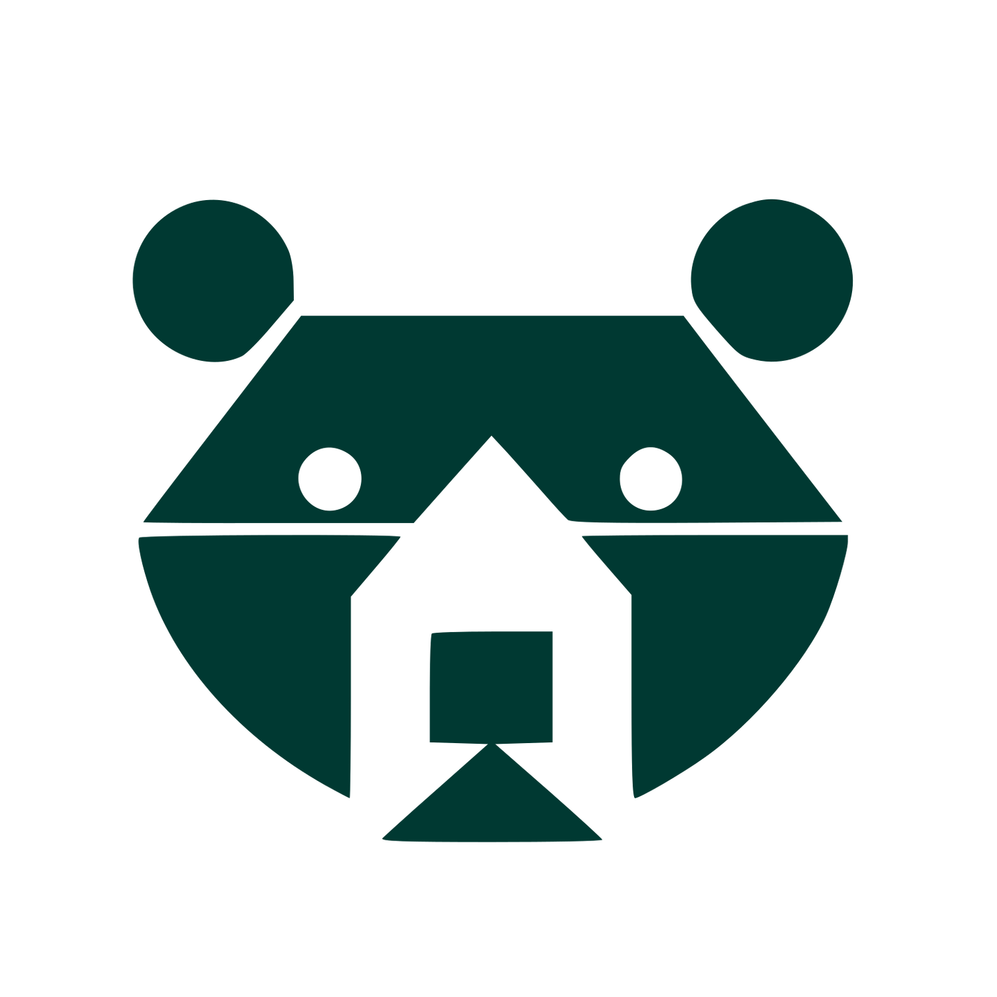 Bauhaus Bear House Logo #003932