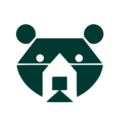 Bauhaus Bear House Logo #003932
