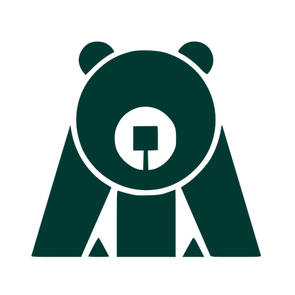 Bauhaus Bear Logo #003932
