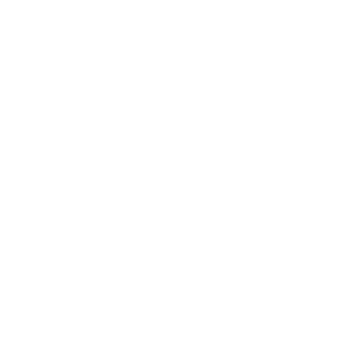 Brutalist Wolf Logo #ffffff