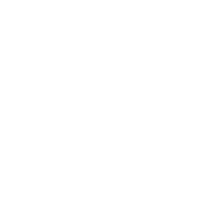 Brutalist Wolf Head Logo #ffffff