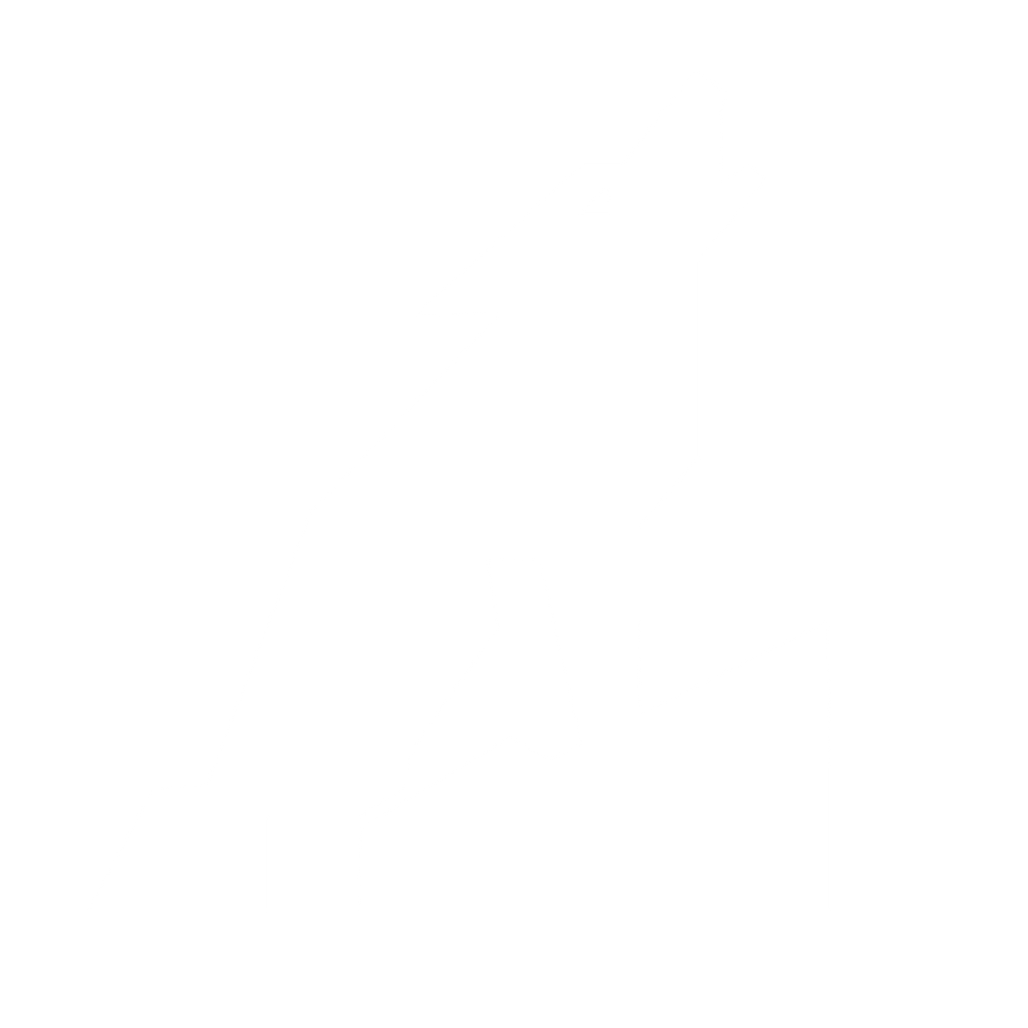 Howling Wolf Brutalist Logo #ffffff