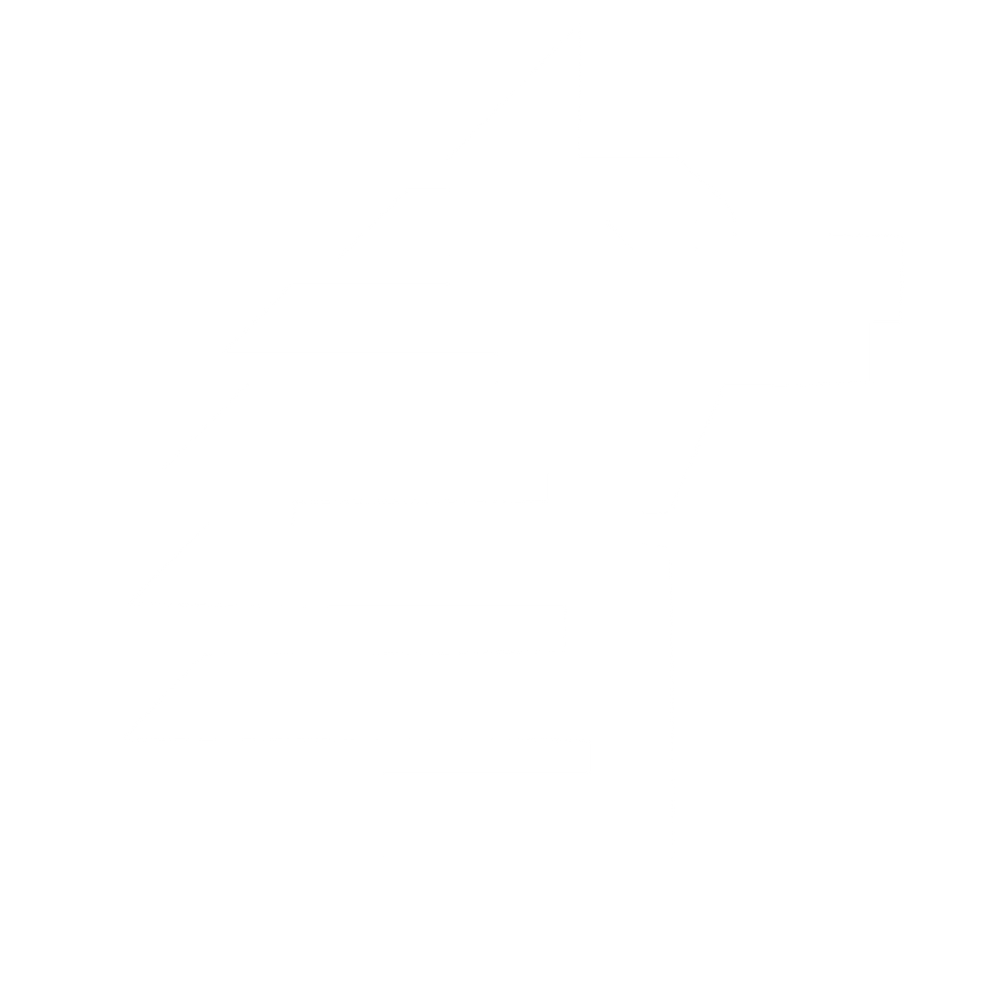 Brutalist Wolf Head Logo #ffffff