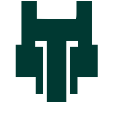 Pixel Wolf Face Logo #003932