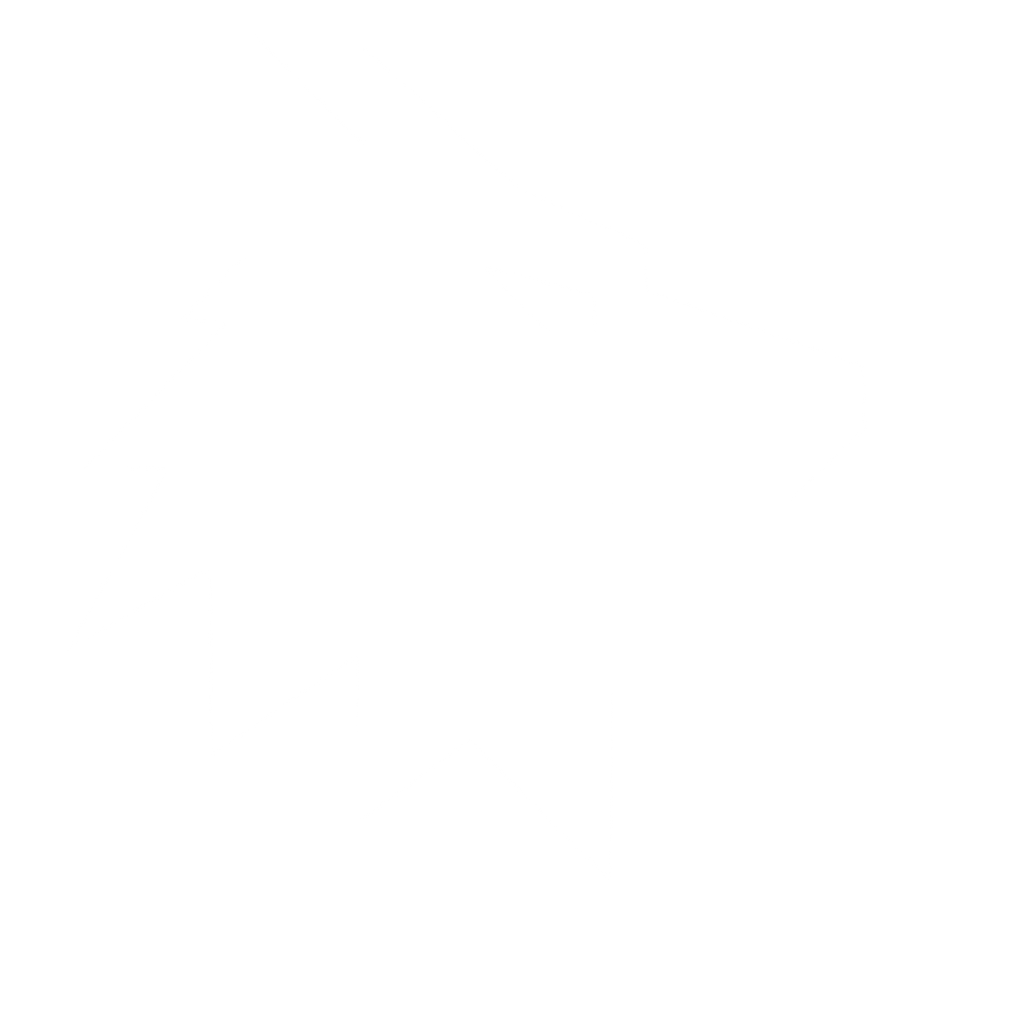 Brutalist Wolf Head Logo #ffffff