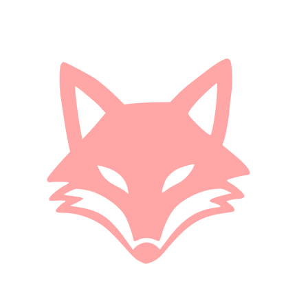 Fox Face Logo #ffa6a6