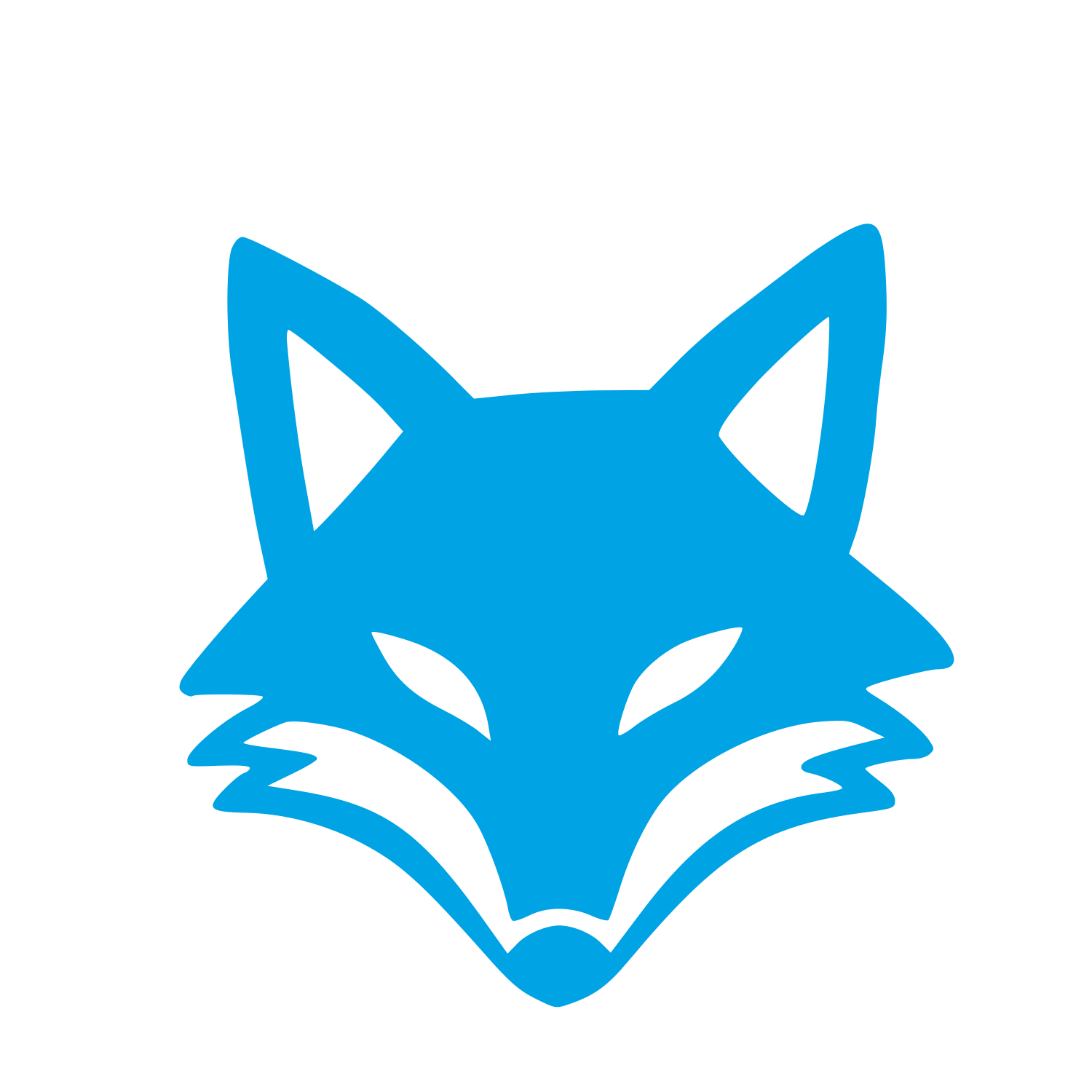 Fox Face Logo #00a3e4