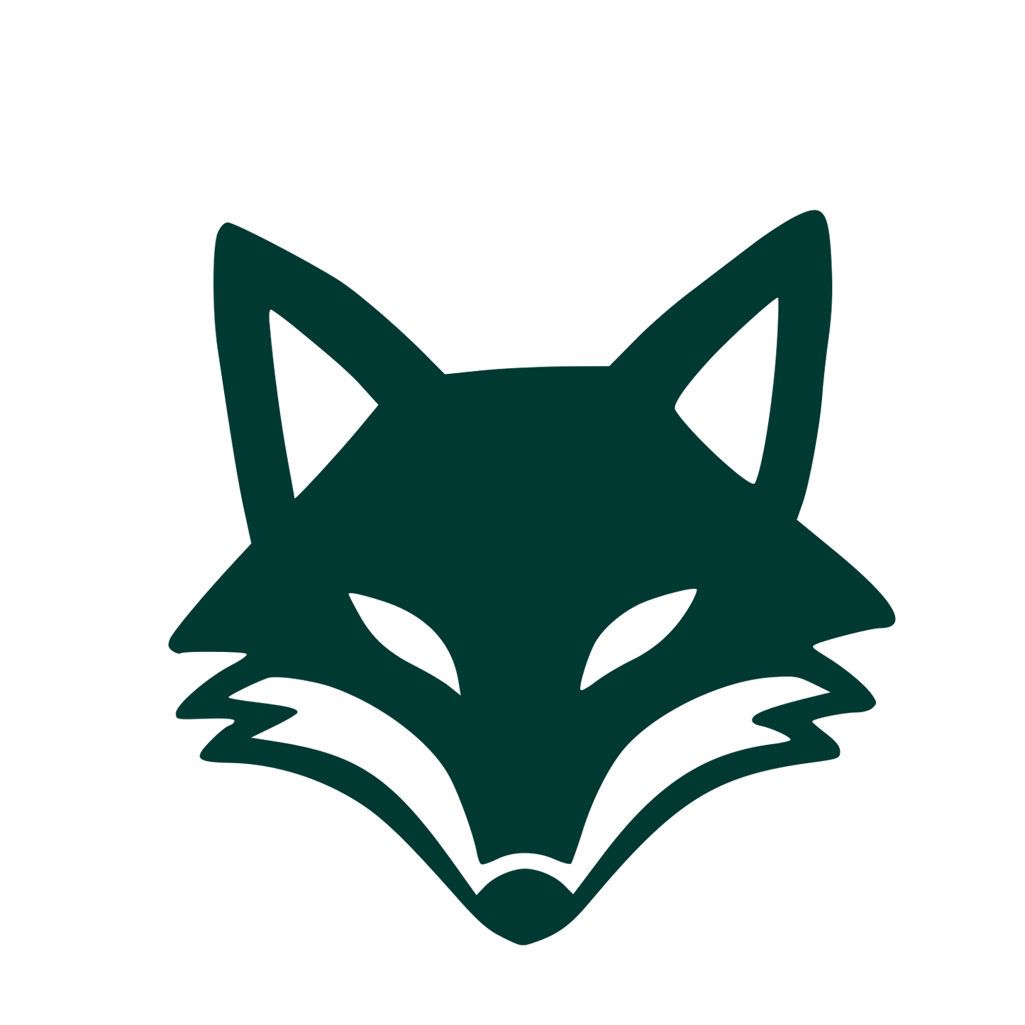 Fox Face Logo #003932