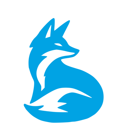Sitting Fox Logo #00a3e4