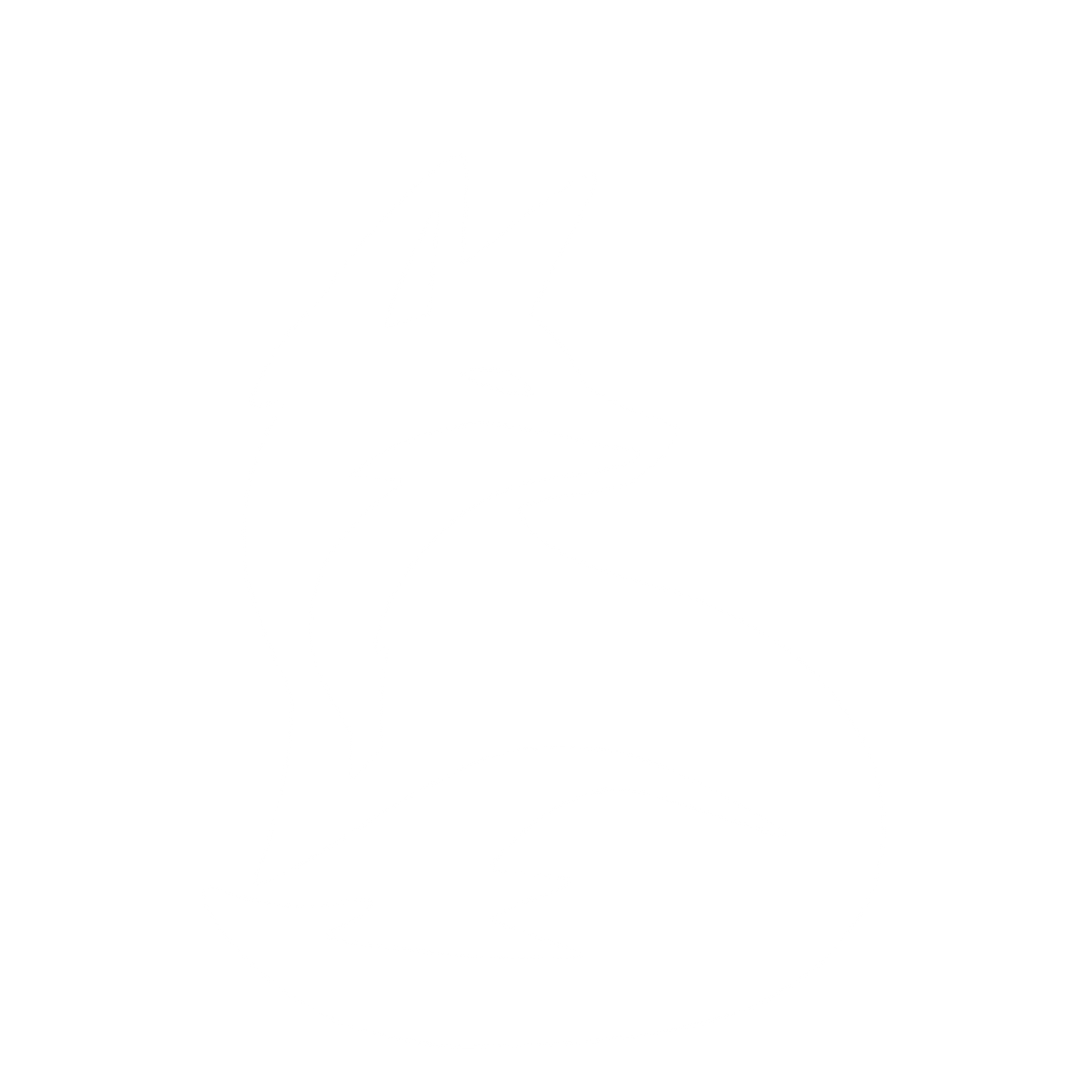 Sitting Fox Logo #ffffff