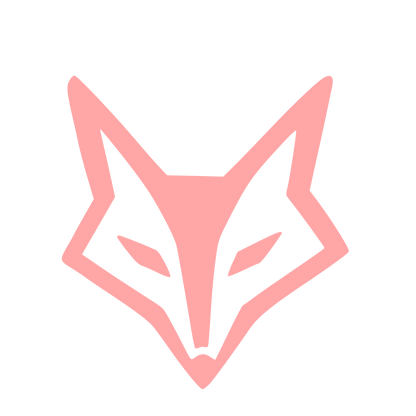 Hand-Drawn Fox Face Logo #ffa6a6