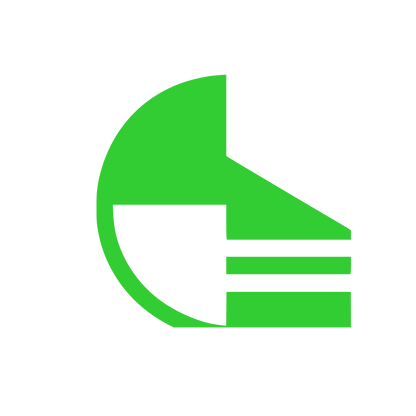 Circular Geometric House Logo #32CD32