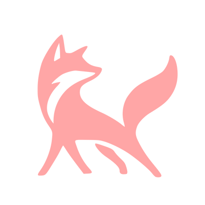 Walking Fox Logo #ffa6a6