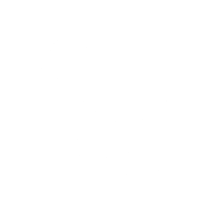 Walking Fox Logo #ffffff