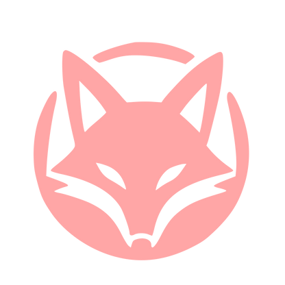 Fox Face Circle Logo #ffa6a6