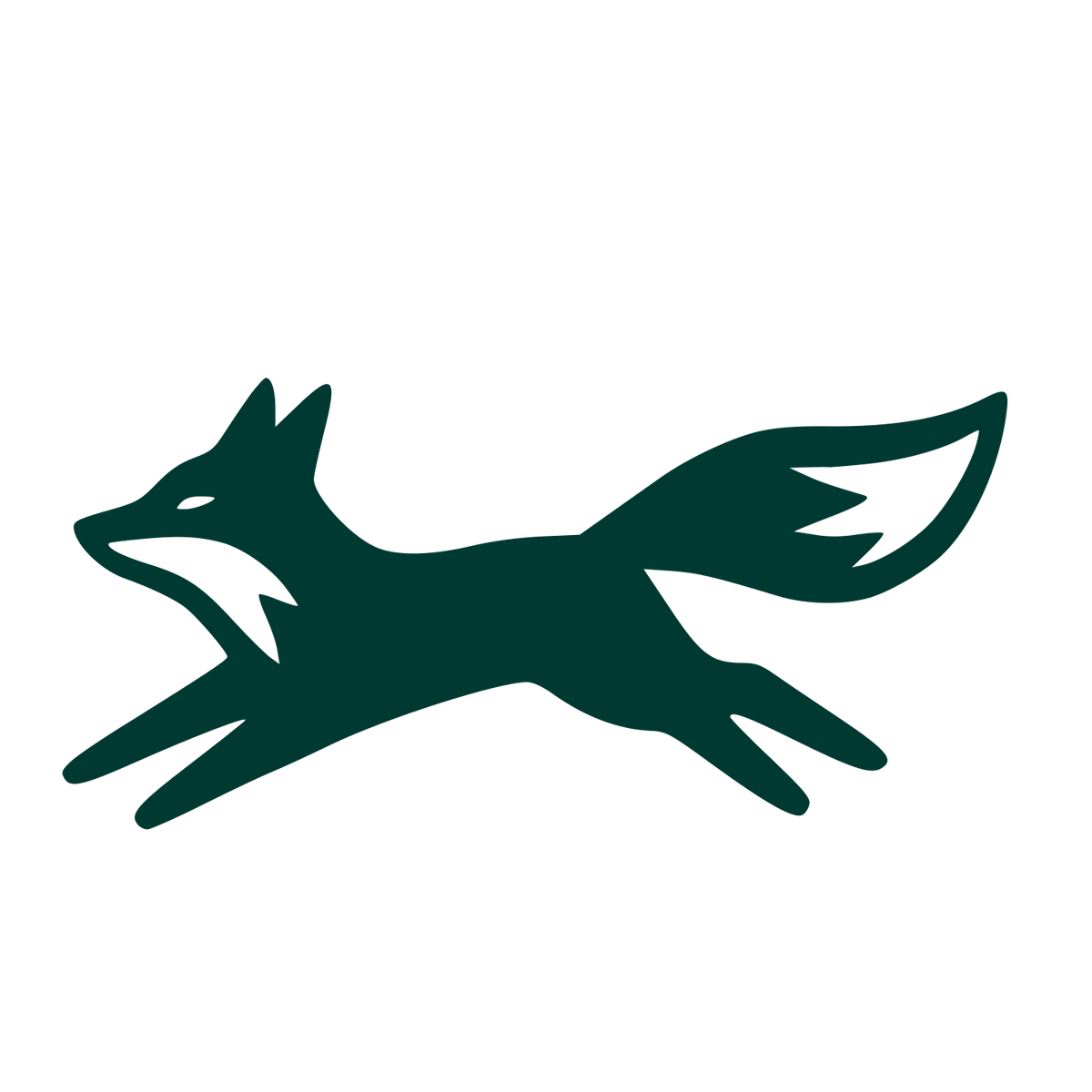 Running Fox Logo #003932