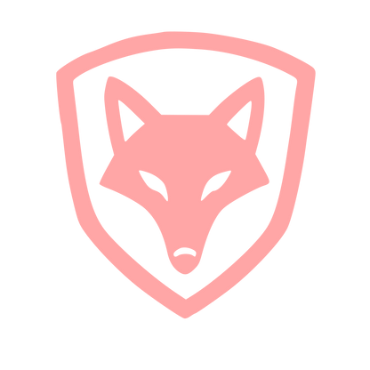 Fox Shield Emblem Logo #ffa6a6