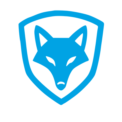 Fox Shield Emblem Logo #00a3e4