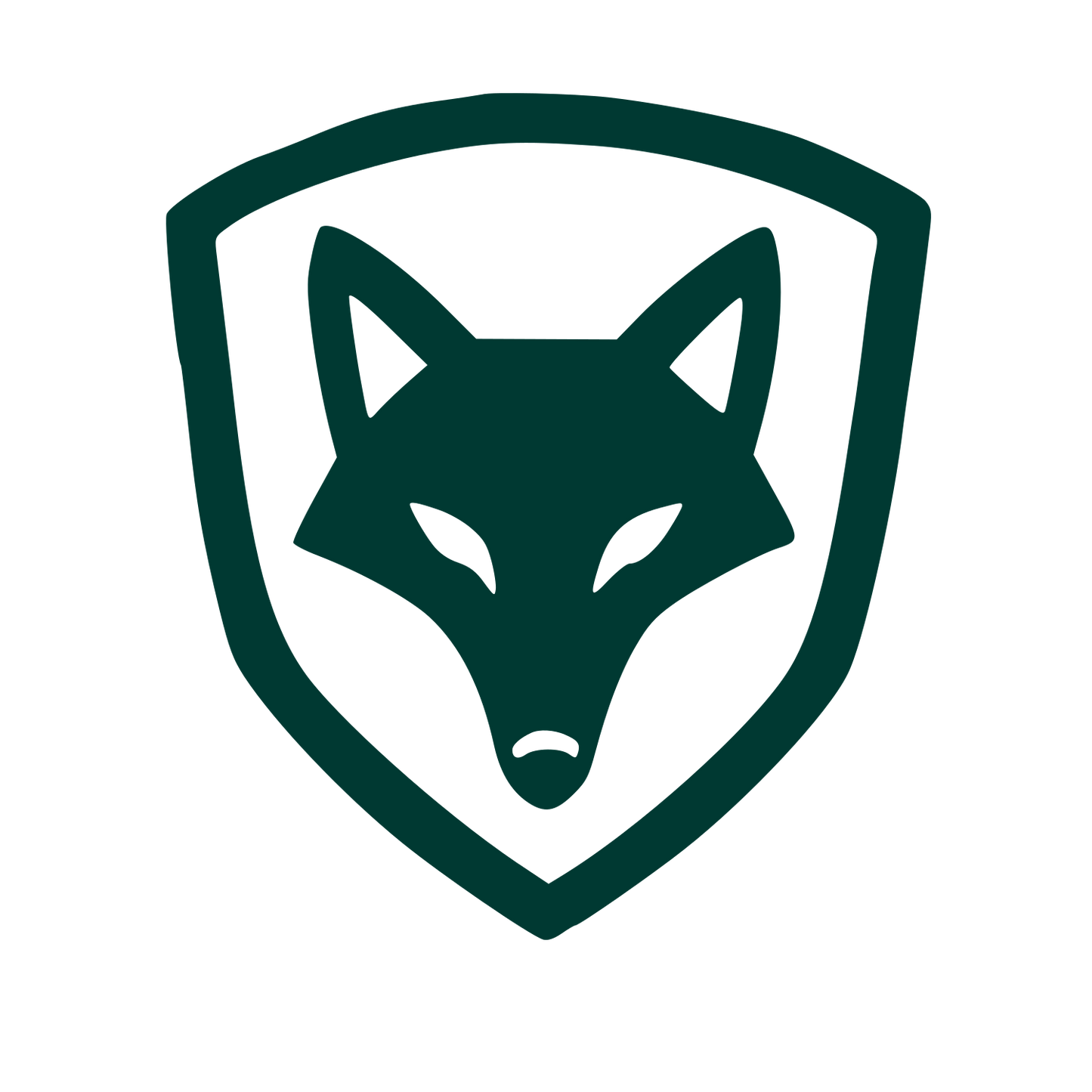 Fox Shield Emblem Logo #003932