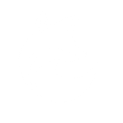 Curled Fox Logo #ffffff
