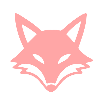 Fox Face Front Logo #ffa6a6