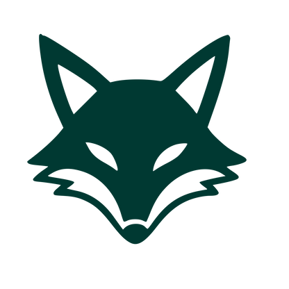 Fox Face Front Logo #003932