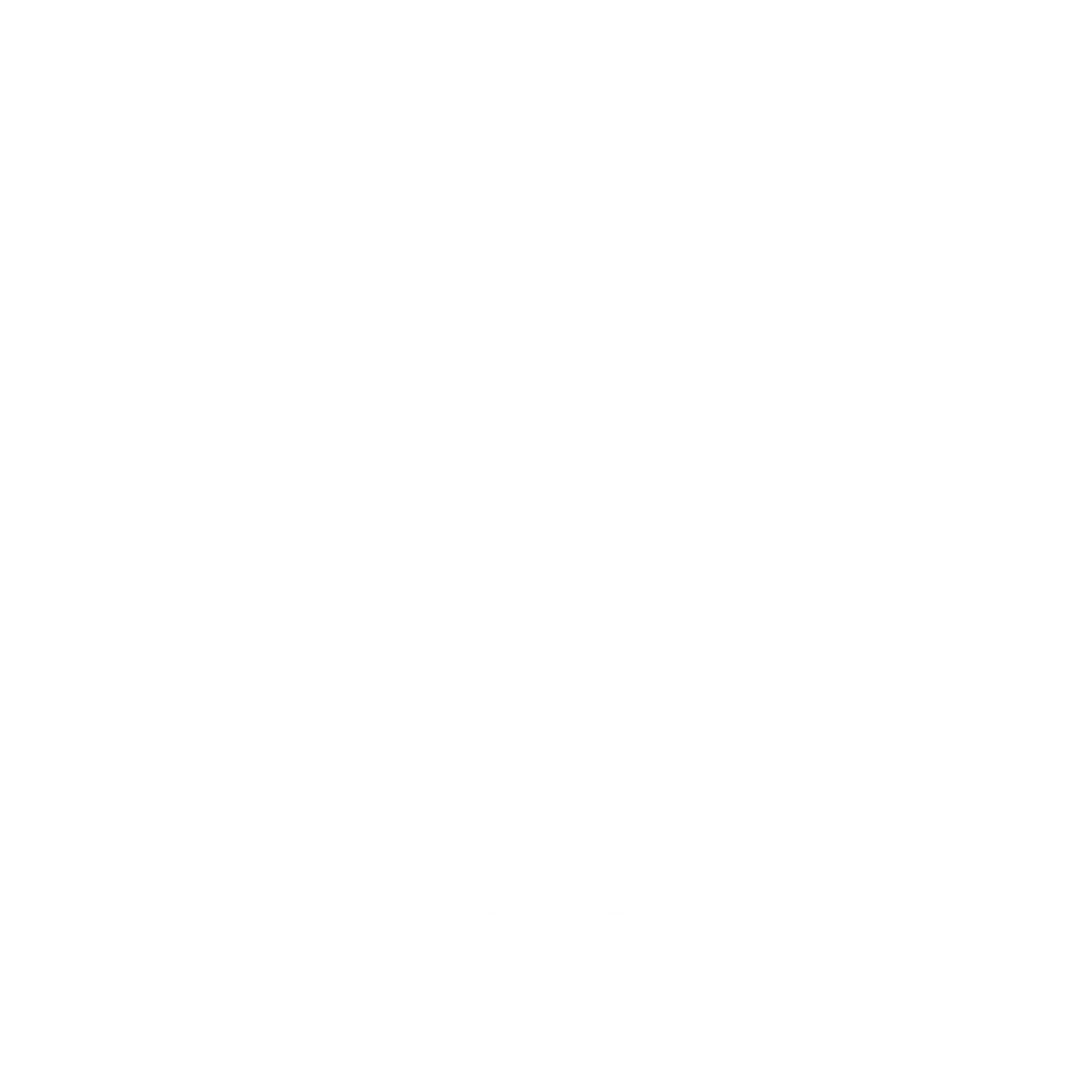 Layered Overlap Owl Logo #ffffff