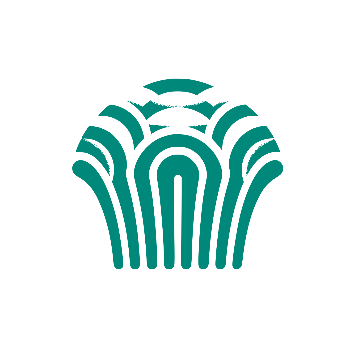 Shell Cupcake Logo #00897B