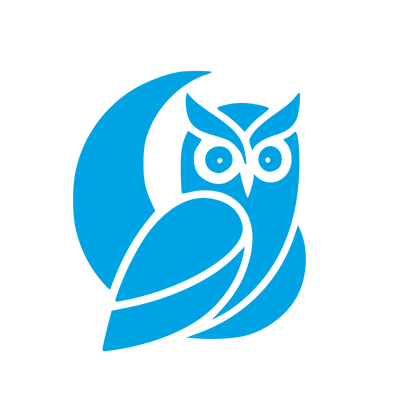 Owl Moon Night Logo #00a3e4