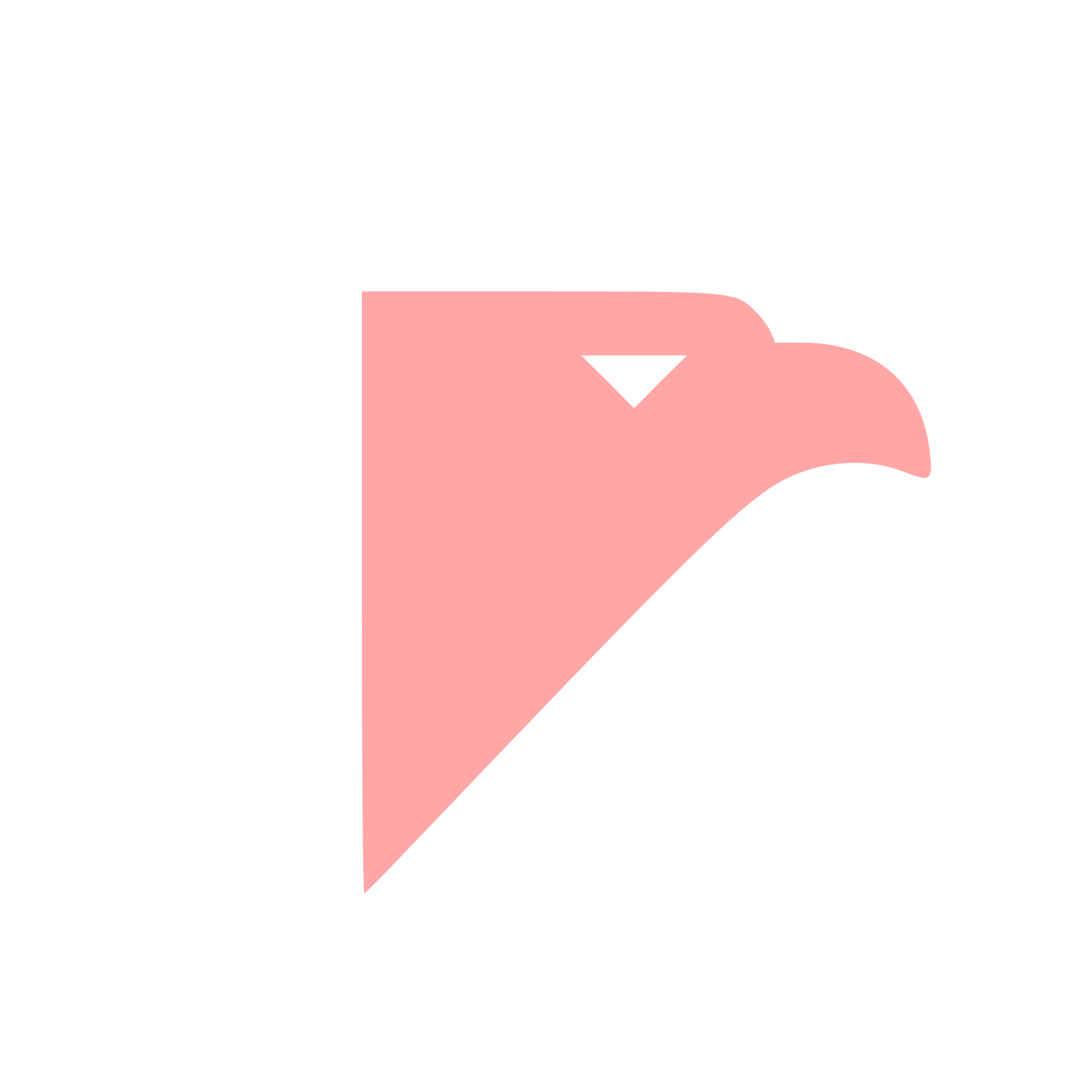 Modernist Eagle Head Logo #ffa6a6