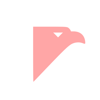 Modernist Eagle Head Logo #ffa6a6