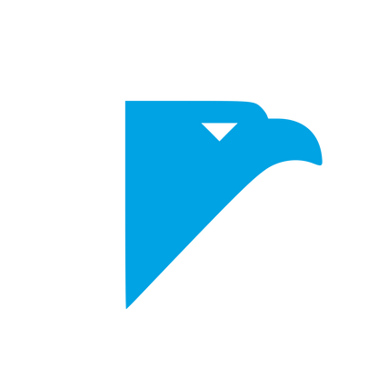 Modernist Eagle Head Logo #00a3e4
