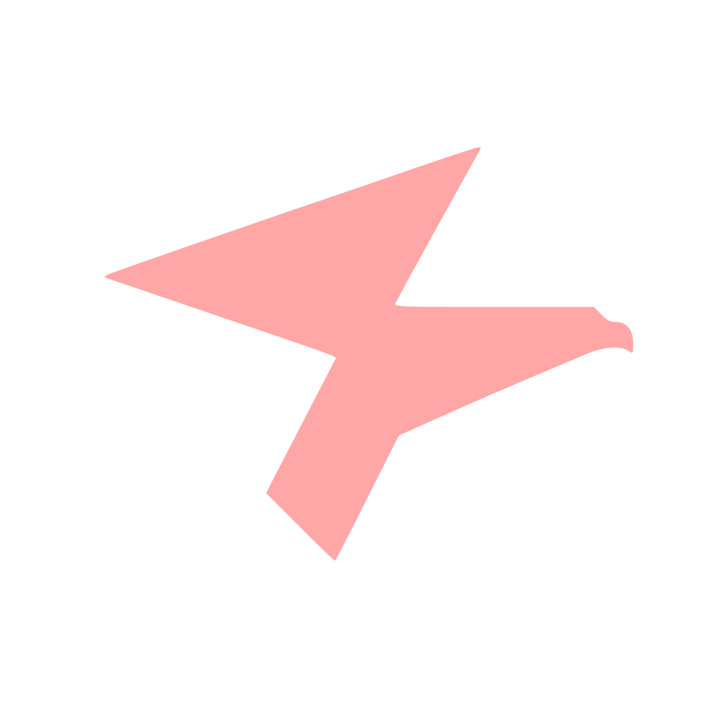 Geometric Eagle Flight Logo #ffa6a6